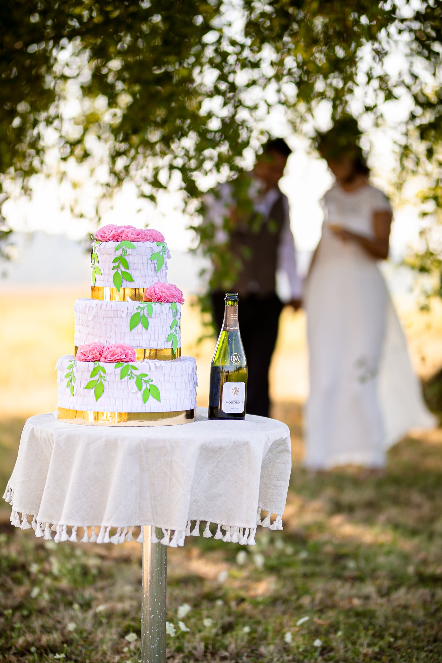 Wedding Cake-Piñata "Rosé" image 2